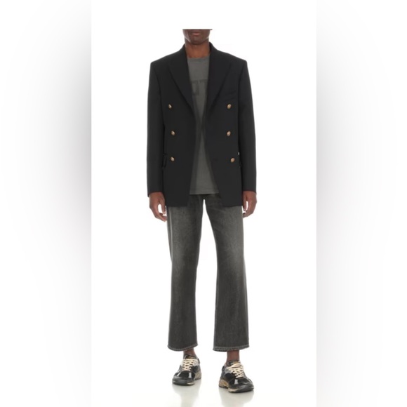 Golden Goose Men Running Dad Star Sneakers Black White Auth - Picture 3 of 7